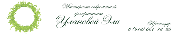 Логотип компании Мастерская современной флористики Улановой Эли