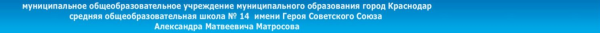 Логотип компании Средняя общеобразовательная школа №14 им. Героя Советского Союза А.М. Матросова